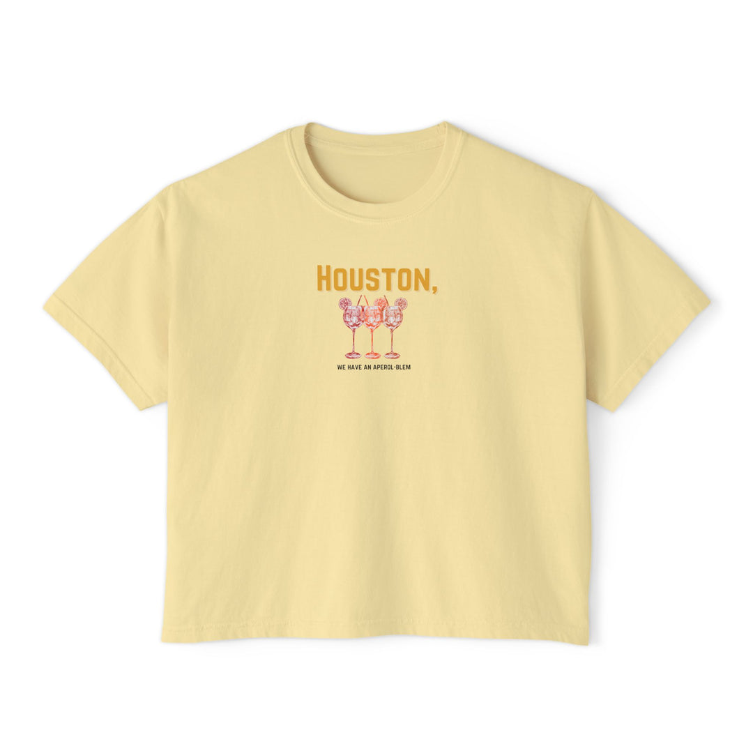 HOUSTON, WE HAVE AN APEROL-BLEM - S / Ivory-M / Butter-M / Ivory-L / Butter-L / Ivory - BAR LIFE