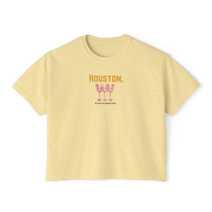 HOUSTON, WE HAVE AN APEROL-BLEM - S / Ivory-M / Butter-M / Ivory-L / Butter-L / Ivory - BAR LIFE