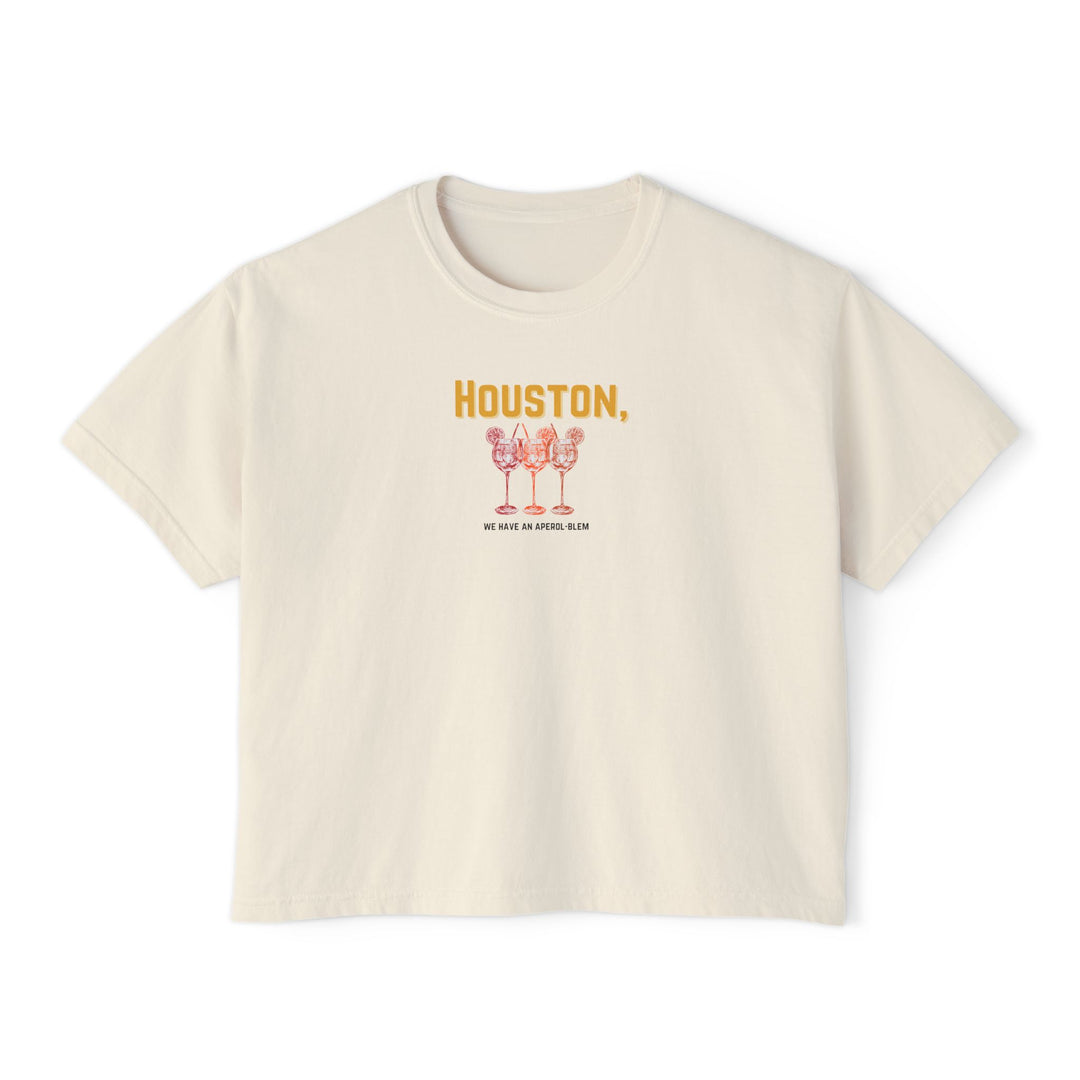 HOUSTON, WE HAVE AN APEROL-BLEM - S / Ivory-M / Butter-M / Ivory-L / Butter-L / Ivory - BAR LIFE