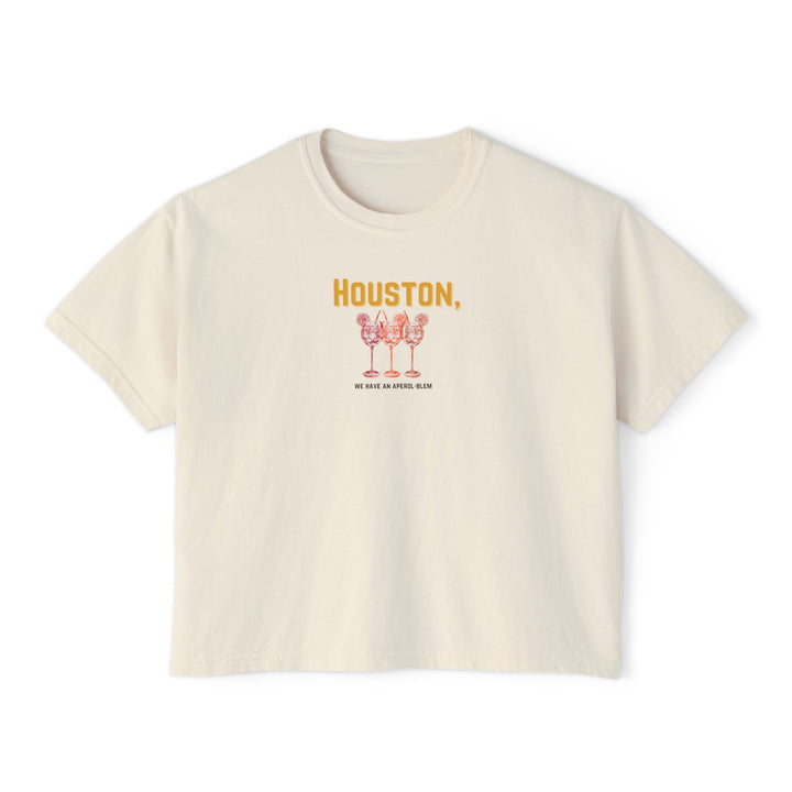 HOUSTON, WE HAVE AN APEROL-BLEM - S / Ivory-M / Butter-M / Ivory-L / Butter-L / Ivory - BAR LIFE