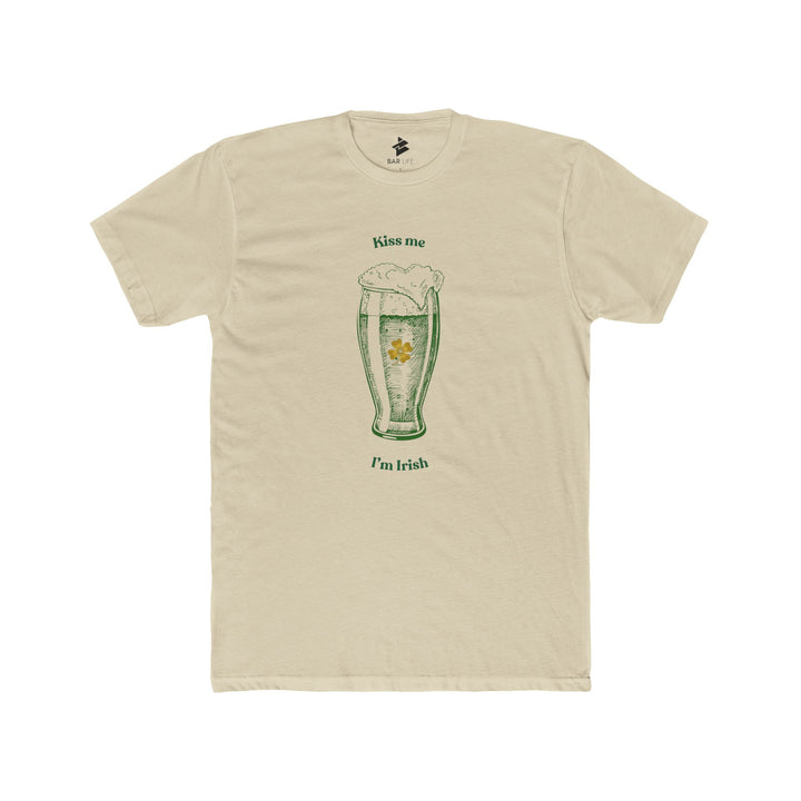 KISS ME, I'M IRISH - Solid White / XS-Solid Cream / S-Solid White / S-Solid Cream / M-Solid White / M - BAR LIFE