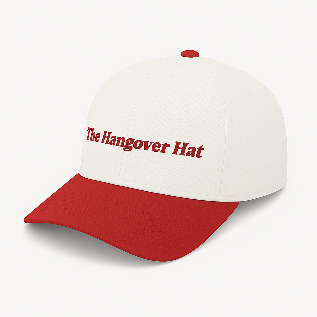THE HANGOVER HAT - RED/WHITE - Default Title - BAR LIFE