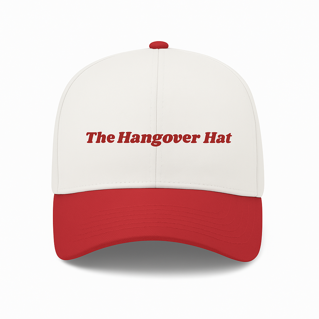 THE HANGOVER HAT - RED/WHITE - Default Title - BAR LIFE