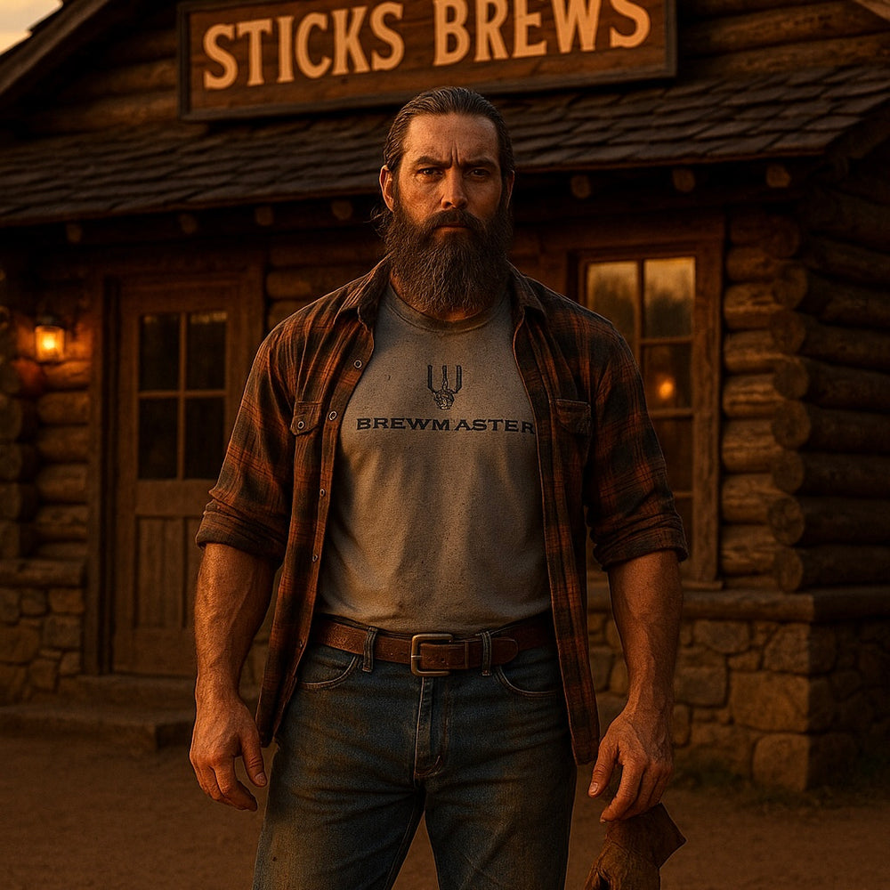BREWMASTER (FRONT) - Heather Grey / XS-Heather Grey / S-Solid Cream / S-Solid Light Grey / S-Heather Grey / M - BAR LIFE