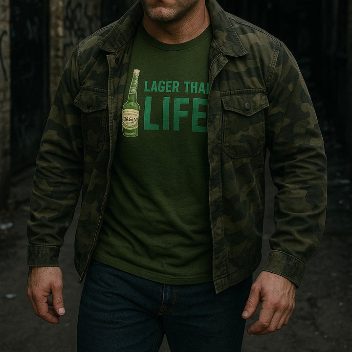 LAGER THAN LIFE - Heather Grey / XS-Solid Black / XS-Solid Heavy Metal / XS-Solid Military Green / XS-Heather Grey / S - BAR LIFE
