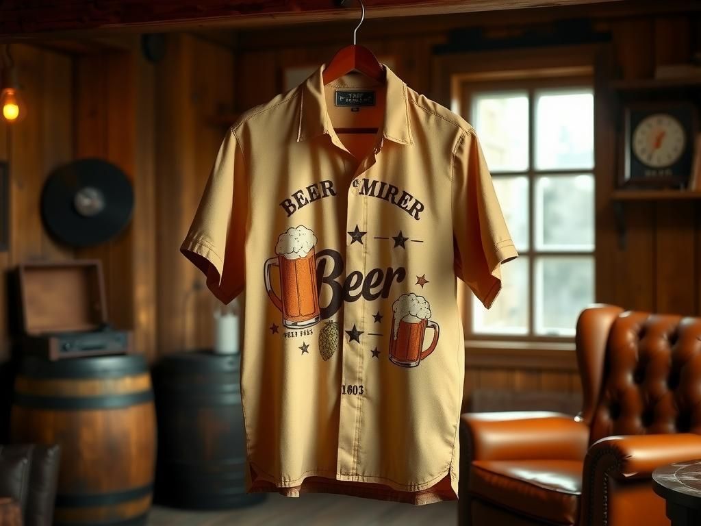 craft beer apparel, retro drinking shirts