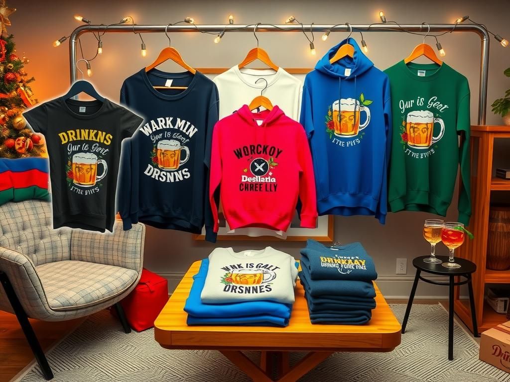funny drinking apparel, bar-themed gifts