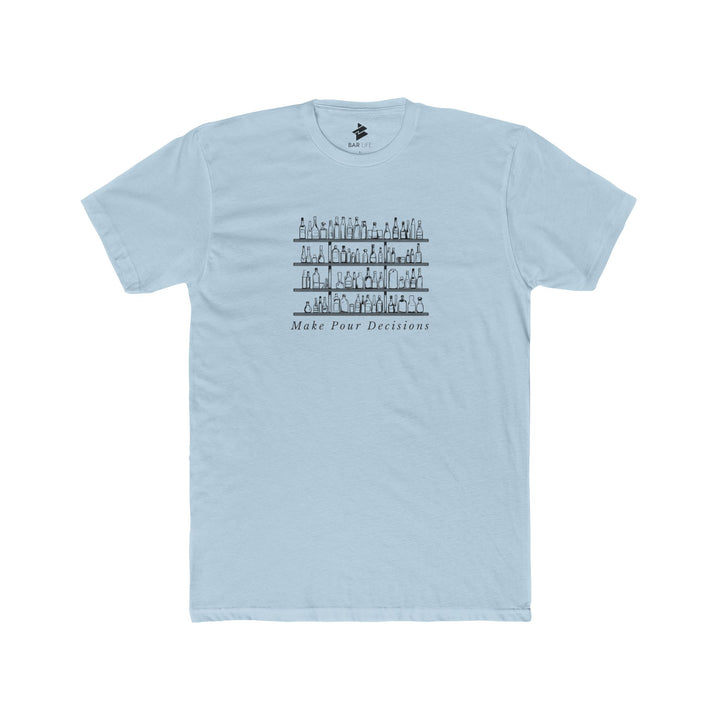 POUR DECISIONS - Heather Grey / XS-Heather Grey / S-Solid Cream / S-Solid Light Blue / S-Solid Desert Pink / S-Heather Grey / M-Solid Cream / M-Solid Light Blue / M-Solid Desert Pink / M-Heather Grey / L - BAR LIFE
