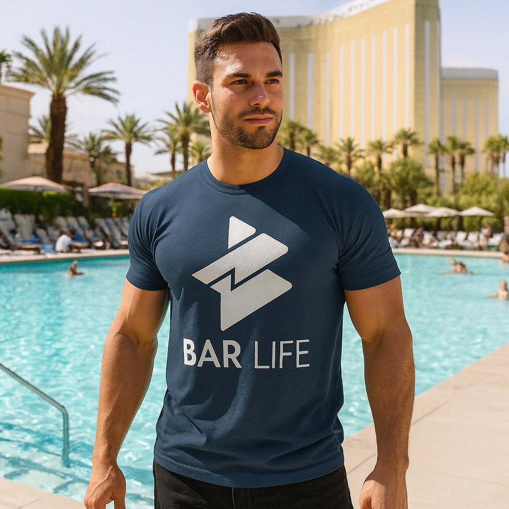 BAR LIFE - Heather Grey / XS-Solid Black / XS-Solid Heavy Metal / XS-Solid Midnight Navy / XS-Solid Military Green / XS-Solid Red / XS-Solid White / XS-Heather Grey / S-Solid Banana Cream / S-Solid Black / S - BAR LIFE